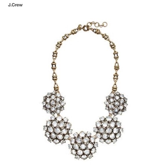 J. Crew Rhinestone Cluster Necklace - Picture 6 of 6